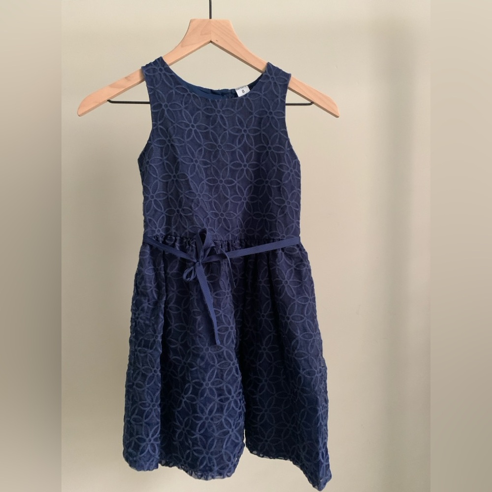 Navy blue girls dress size 8